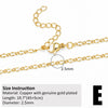 Gold Plated Stainless Steel Minimalist Geometric Necklace Chain Pendant Accessories With Electroplating