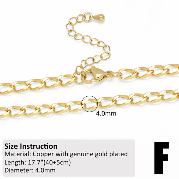 Gold Plated Stainless Steel Minimalist Geometric Necklace Chain Pendant Accessories With Electroplating