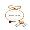 Gold Plated Stainless Steel Panda Pendant Necklace And Bracelet Set Retro Animal Jewelry With Layered Chain Design For Women