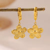 Gold Plated Stainless Steel Star Earrings With Rhinestone Sun Moon Heart Rose And Pearl Details For Women