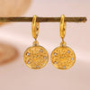 Gold Plated Stainless Steel Star Earrings With Rhinestone Sun Moon Heart Rose And Pearl Details For Women
