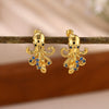 Gold Plated Stainless Steel Zirconia Octopus Starfish And Shell Dangle Earrings With Threedimensional Pendant Design For Women