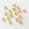 Gold Plated Zircon Bead Pendant Bracelet Diy Handmade Jewelry