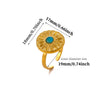 Gold Plated Zircon Butterfly And Flower Adjustable Open Ring Sweet Floral Unisex Fashion Jewelry