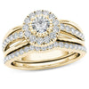 Gold Tone Geometric Electroplated Metal Ring Set Two Piece Unisex Minimalist Jewelry Accessories Wholesale