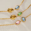 Gold Tone Plated Stainless Steel Geometric Layered Bracelet For Women Hypoallergenic Fashion Jewelry