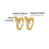 Goldplated Copper Heartshaped Zircon Earrings With Hollow Doubleheart Design Minimalist Clipon Women's Jewelry