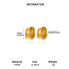 Goldplated Copper Hoop Earrings With Minimalist Geometric Letter Motifs Elegant Unisex Statement Jewelry For Wholesale