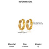 Goldplated Copper Hoop Earrings With Minimalist Geometric Letter Motifs Elegant Unisex Statement Jewelry For Wholesale