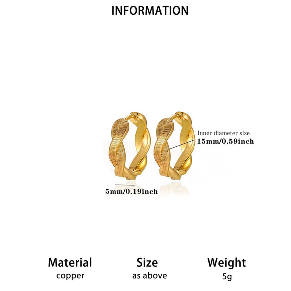 Goldplated Copper Hoop Earrings With Minimalist Geometric Letter Motifs Elegant Unisex Statement Jewelry For Wholesale