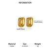 Goldplated Copper Hoop Earrings With Minimalist Geometric Letter Motifs Elegant Unisex Statement Jewelry For Wholesale
