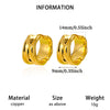 Goldplated Copper Hoop Earrings With Minimalist Geometric Letter Motifs Elegant Unisex Statement Jewelry For Wholesale