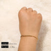 Goldplated Handmade Diy Trendy Bracelets With Snake Bone Chains Cuban Chains Bead Chains In Stainless Steel And Geometric Shape