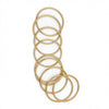 Goldplated Iron Geometric Circle Stackable Bracelet Set Slim Smooth Fashion Jewelry Accessories Wholesale