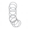 Goldplated Iron Geometric Circle Stackable Bracelet Set Slim Smooth Fashion Jewelry Accessories Wholesale