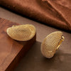 Goldplated Metal Dropshaped Geometric Ear Cuff Earrings For Women Personalized Minimalist Fashion Jewelry