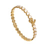 Goldplated Stainless Steel Bracelet With Heart And Crab Designs Dripeffect Finish And Colorfast Plated Craftsmanship