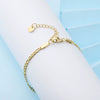 Goldplated Stainless Steel Geometric Cuban Anklet And Bracelet Hand Jewelry For Unisex With Ins Cold Style