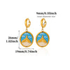 Goldplated Stainless Steel Oceaninspired Turtle Pendant Earrings And Geometric Animal Jewelry Set For Women