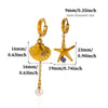 Goldplated Stainless Steel Oceaninspired Turtle Pendant Earrings And Geometric Animal Jewelry Set For Women
