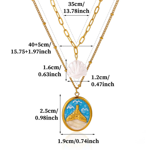 Goldplated Stainless Steel Oceaninspired Turtle Pendant Earrings And Geometric Animal Jewelry Set For Women