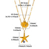 Goldplated Stainless Steel Oceaninspired Turtle Pendant Earrings And Geometric Animal Jewelry Set For Women