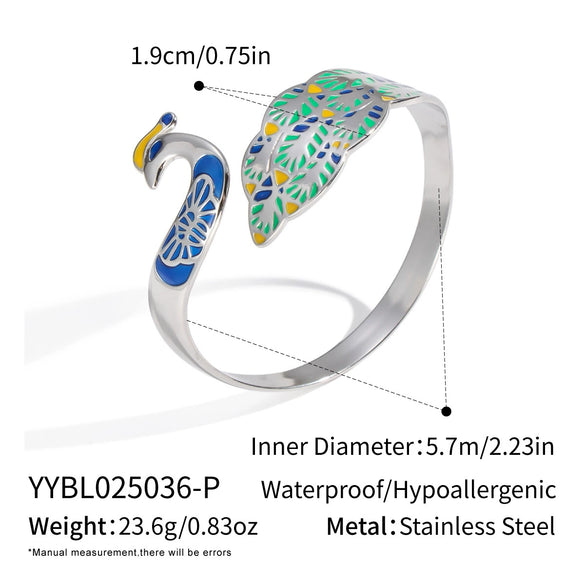 Good Luck Bird Stainless Steel Bracelet For Women With Electroplating New Chinese Style Niche Stylish And Elegant