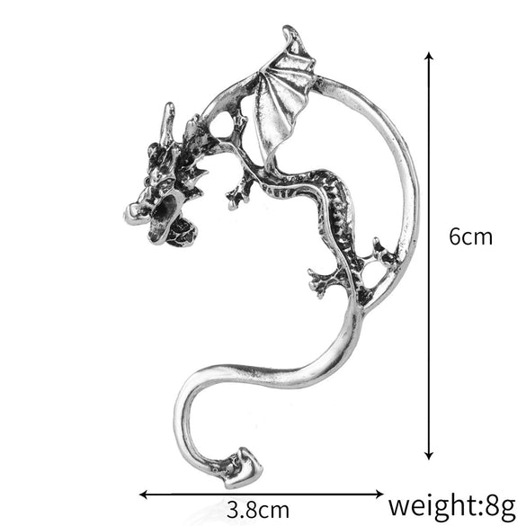 Gothic Alloy Earrings With Geometric Style And Electroplating Process For Women