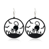 Gothic Cat Spider Alloy Women'S Drop Earrings 1 Pair