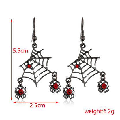 Gothic Cat Spider Alloy Women'S Drop Earrings 1 Pair