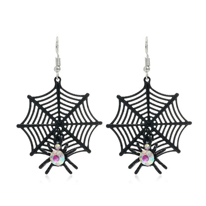 Gothic Cat Spider Alloy Women'S Drop Earrings 1 Pair