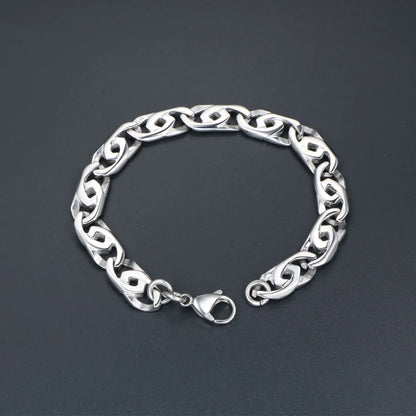 Gothic Cool Style Solid Color 304 Stainless Steel Men'S Bracelets