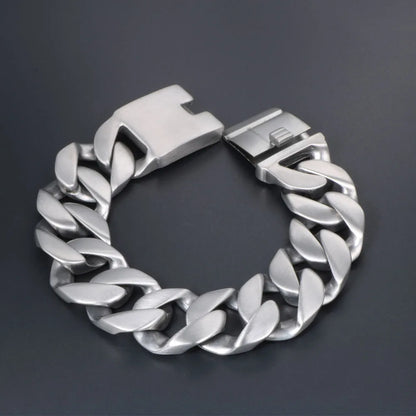 Gothic Cool Style Solid Color 304 Stainless Steel Men'S Bracelets