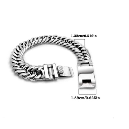 Gothic Cool Style Solid Color 304 Stainless Steel Men'S Bracelets