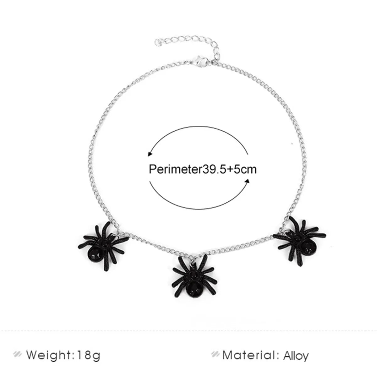 Gothic Cool Style Spider Alloy Wholesale Necklace