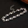 Gothic Dark Style Creative Skull Air Bracelet Zinc Alloy Electroplated Unisex Jewelry