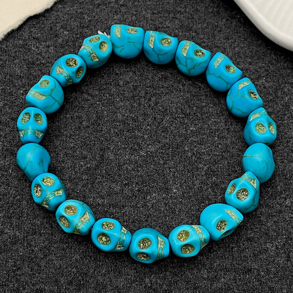 Gothic Dark Style Creative Skull Air Bracelet Zinc Alloy Electroplated Unisex Jewelry