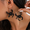 Gothic Dark Style Crystal Spider Plastic Beads Clavicle Chain With Electroplating For Women