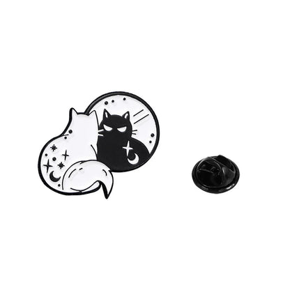 Gothic Funny Cat Alloy Unisex Brooches