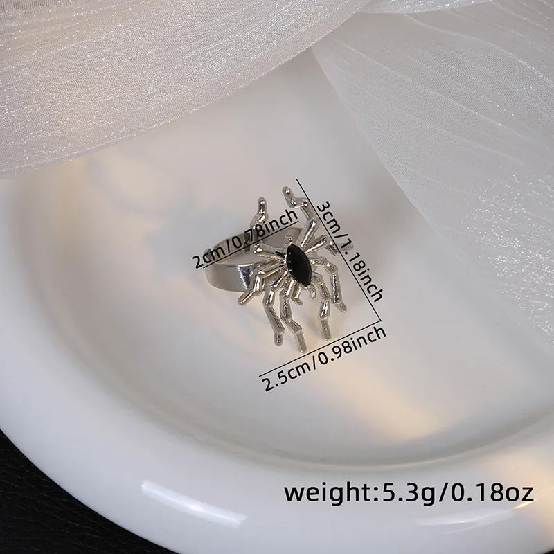 Gothic Funny Cool Style Spider Bat Alloy Plating Unisex Open Rings