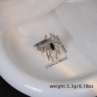 Gothic Funny Cool Style Spider Bat Alloy Plating Unisex Open Rings