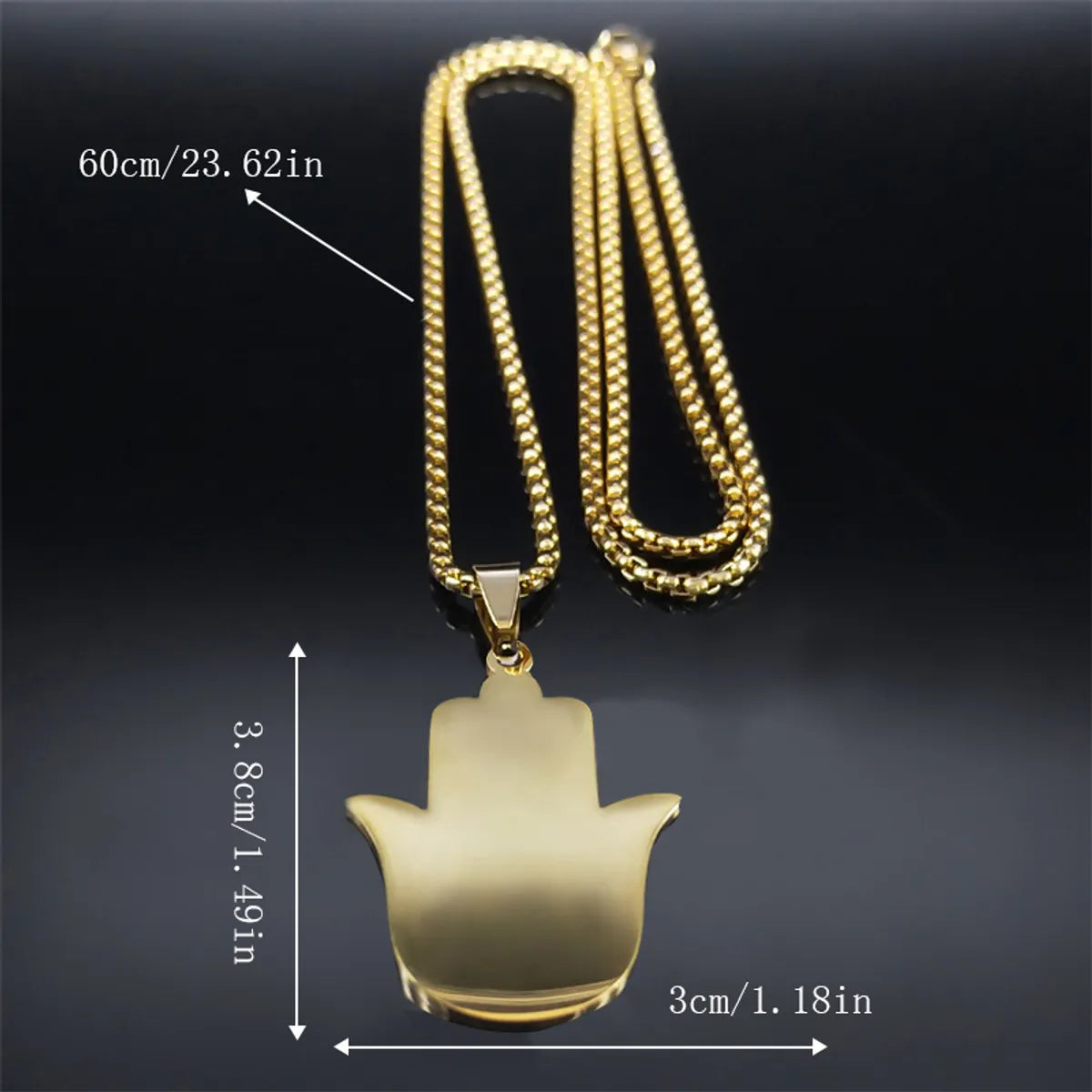 Gothic Hip-Hop Punk Devil'S Eye 304 Stainless Steel Plating Gold Plated Silver Plated Men'S Pendant Necklace