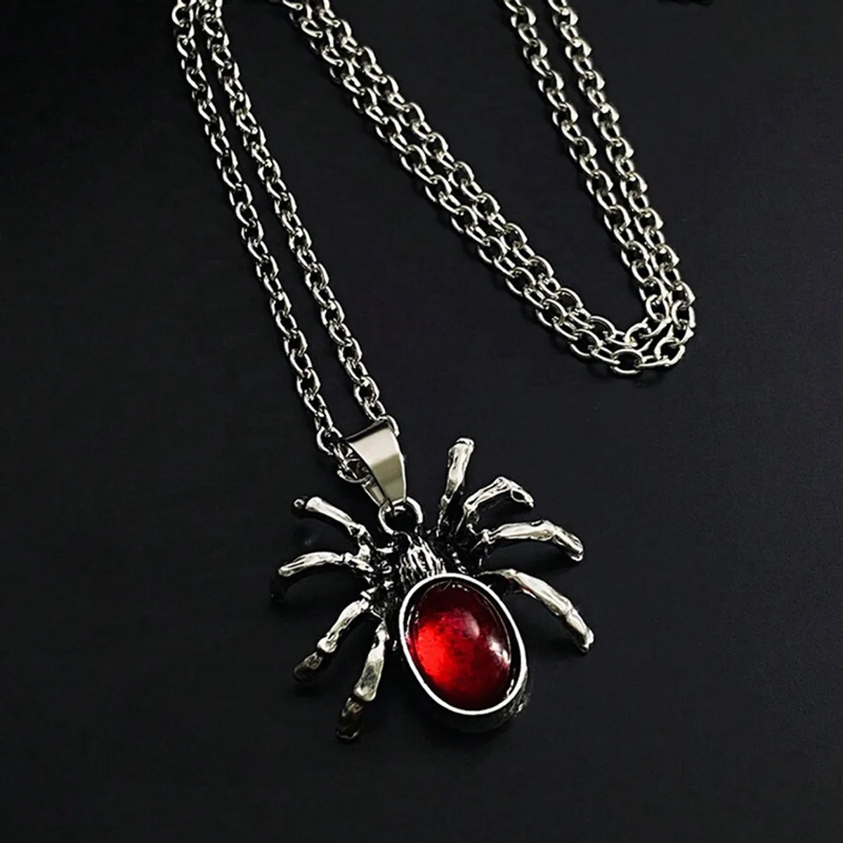 Gothic Hip-Hop Retro Spider Zinc Alloy Wholesale Pendant Necklace