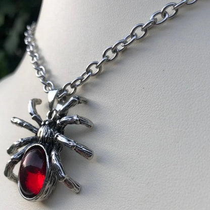 Gothic Hip-Hop Retro Spider Zinc Alloy Wholesale Pendant Necklace