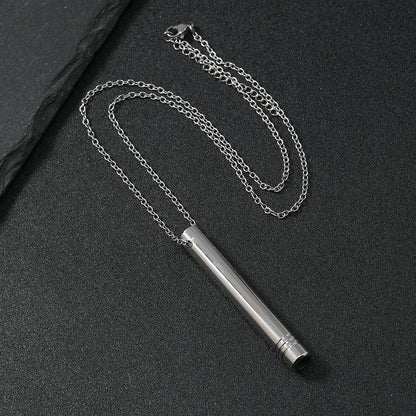 Gothic Modern Style Cool Style Geometric Whistle Titanium Steel Plating Unisex Pendant Necklace