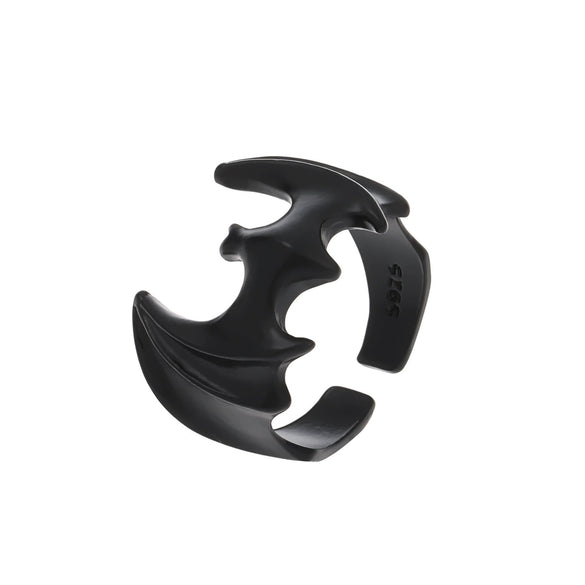 Gothic Open Bat Ring Alloy Jewelry Electroplated With Animal Pattern Unisex