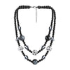 Gothic Retro Round Spider Web Bat Plastic Wood Wholesale Double Layer Necklaces