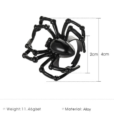 Gothic Retro Spider Alloy Halloween Men'S Rings