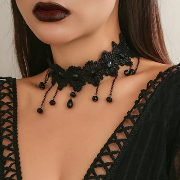 Gothic Simple Style Irregular Arylic Copper Hollow Out Women'S Choker