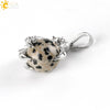 Gothic Style Dragon Claw Natural Stone Round Ball Crystal Pendant With Copper Accessories Minimalist Neutral Jewelry
